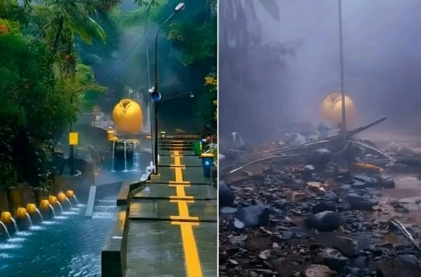  Banjir Bandang Terjang Wisata Guci Tegal, Pancuran 13 Ditutup Sementara