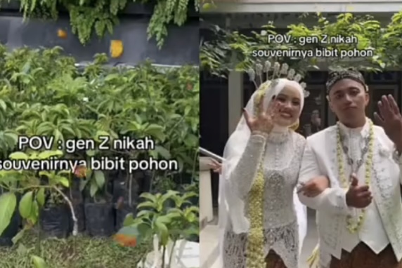  Pernikahan Gen Z Ini Viral, Bagikan Bibit Pohon sebagai Souvenir Ramah Lingkungan