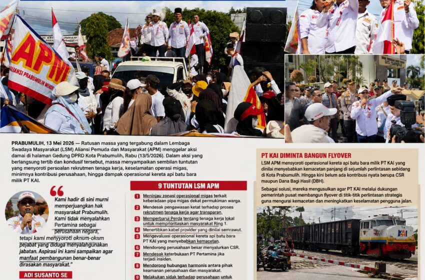  Desak DPRD Prabumulih, LSM APM Minta PT Pertamina dan PT KAI Dipanggil: “Salam Gasak, Kami Berjuang Demi Masyarakat”