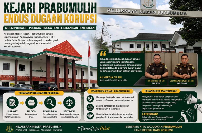  Asvera Primadona Tegas, Kejari Prabumulih Mulai Bongkar Kasus-Kasus Korupsi