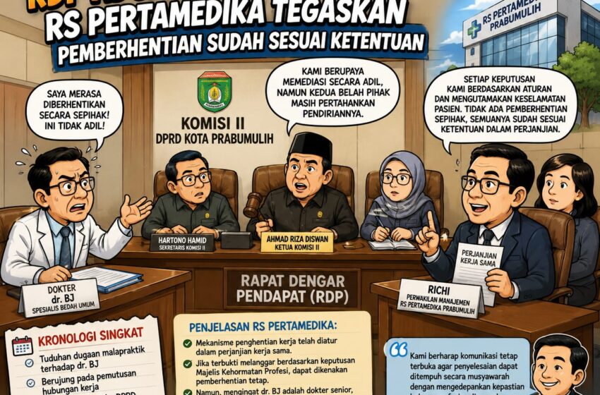  Di Hadapan DPRD, RS Pertamedika Bantah PHK Sepihak terhadap Dokter Bedah
