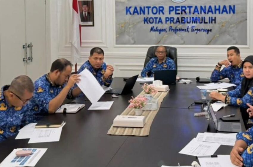  Percepat Program PTSL, Kantor Pertanahan Prabumulih Ikuti Evaluasi Tingkat Provinsi