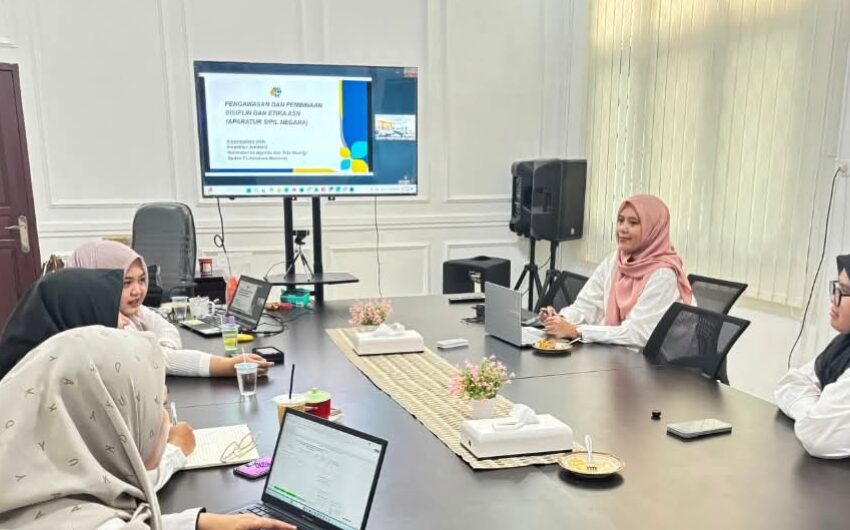  Ikuti Pembinaan Zona Integritas, Kantah Prabumulih Tingkatkan Kualitas Pelayanan Publik