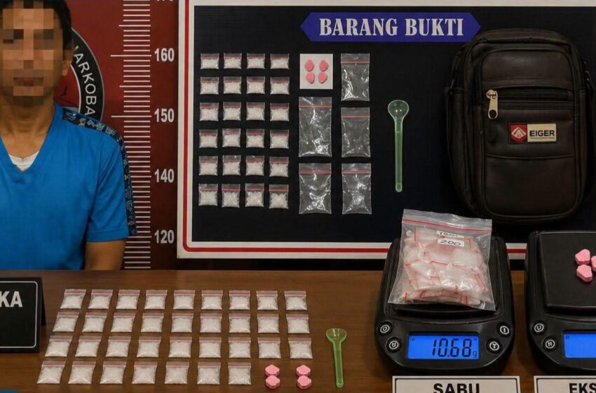  Polres Banyuasin Gagalkan Peredaran Narkoba, 40 Paket Sabu dan Ekstasi Disita dari Seorang Pria