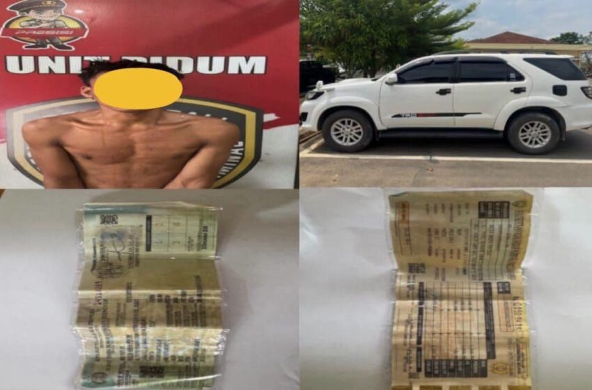  Aksi Nekat Rampas Fortuner di PALI Berakhir Cepat, Pelaku Ditangkap Beserta Mobil Curian