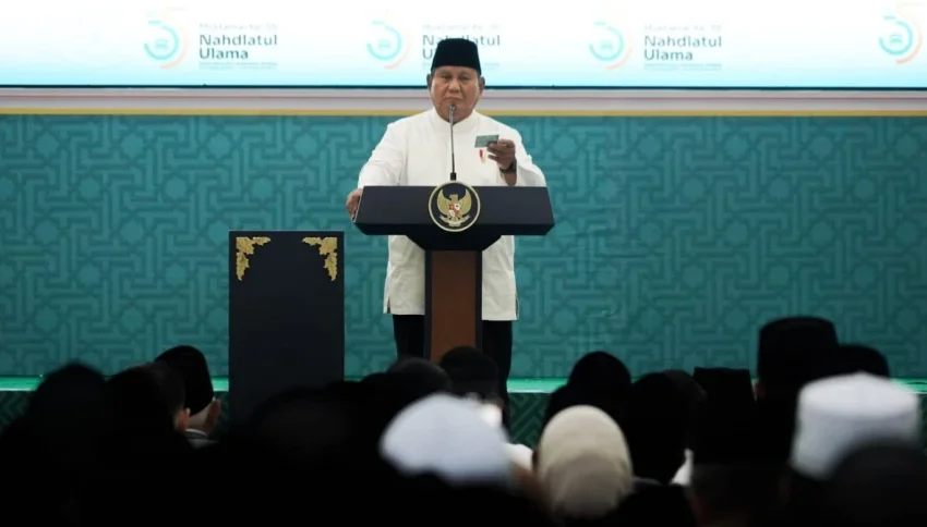  Tutup Muktamar NU, Prabowo dapat Kartu Anggota Seumur Hidup