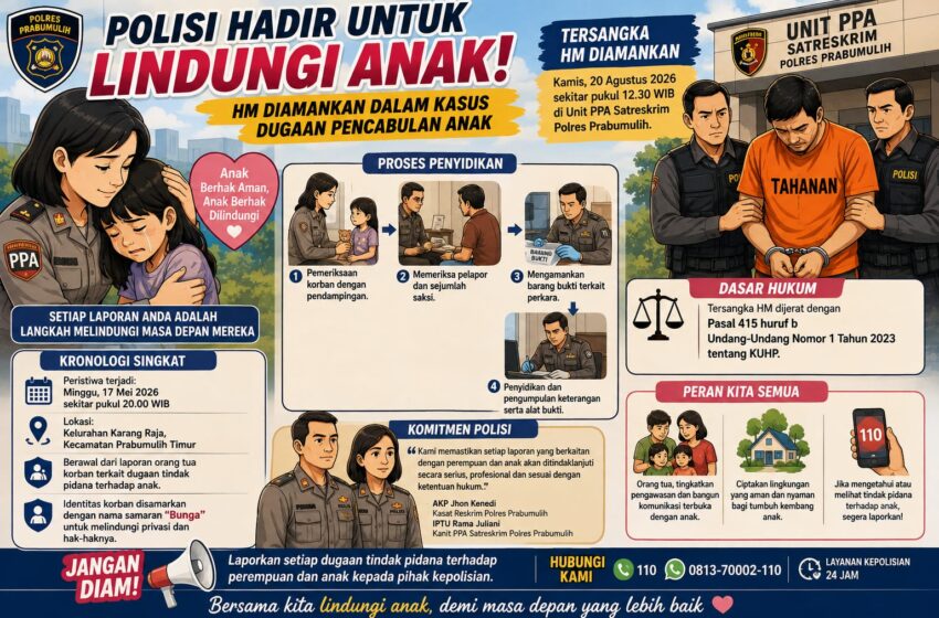  HM Diamankan dalam Kasus Dugaan Kekerasan Seksual terhadap Anak