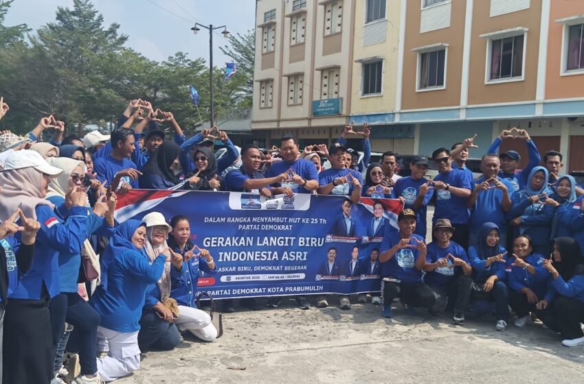  Tak Sekadar Lomba, Demokrat Prabumulih Isi HUT RI ke-81 dengan Aksi Sosial dan Tanam Pohon
