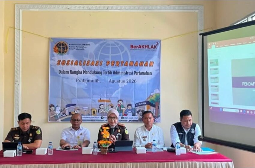  Kantah Prabumulih Ajak Camat dan Lurah Wujudkan Tertib Administrasi Pertanahan