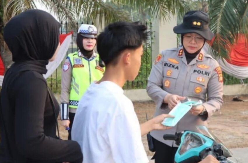  Jarak Pandang Terganggu Asap, Kapolres Ogan Ilir Ingatkan Warga Utamakan Keselamatan