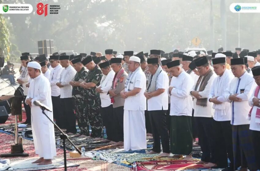  Ikhtiar Lahir Batin Hadapi Karhutla, Pemprov Sumsel Gelar Sholat Istisqa untuk Kedua Kalinya