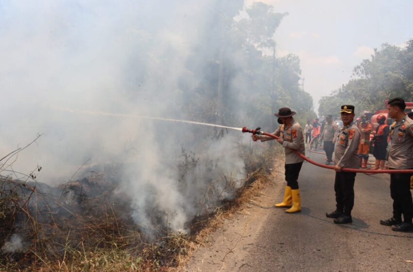  Karhutla Melanda Talang Bulang PALI, Puluhan Personel Dikerahkan