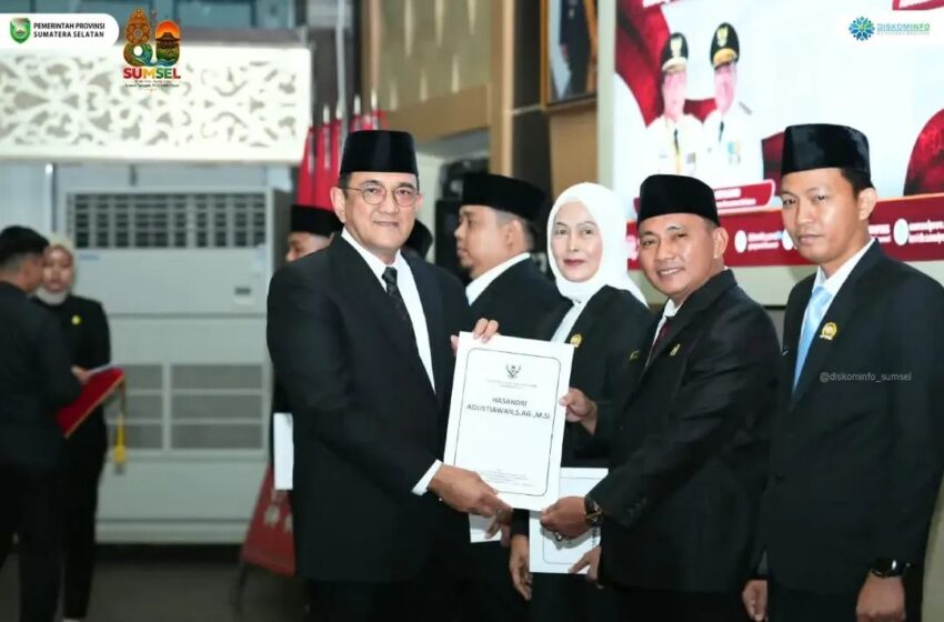  KPID Sumsel Periode 2026–2029 Resmi Dilantik, Ini Pesan Sekda