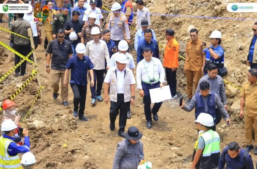  Groundbreaking Jembatan Seleman Ulu, Herman Deru Dorong Akses Warga Makin Lancar