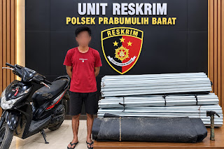  Diduga Curi Pagar Seng dan Terpal Pertamina, SA Diamankan Polisi