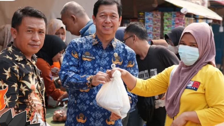  Pangan Bersubsidi Diserbu Warga, GPM dan OPM Digelar di Tanjung Enim