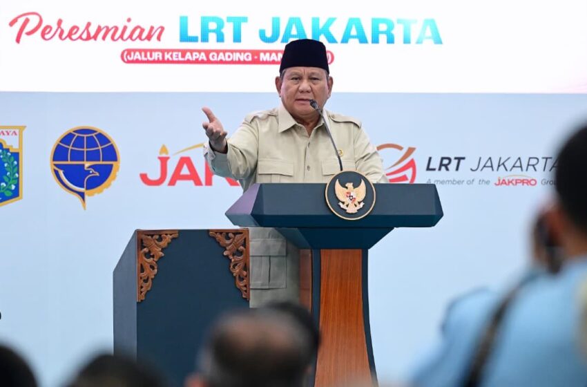  Diresmikan Prabowo, LRT Kelapa Gading-Manggarai Siap Operasi