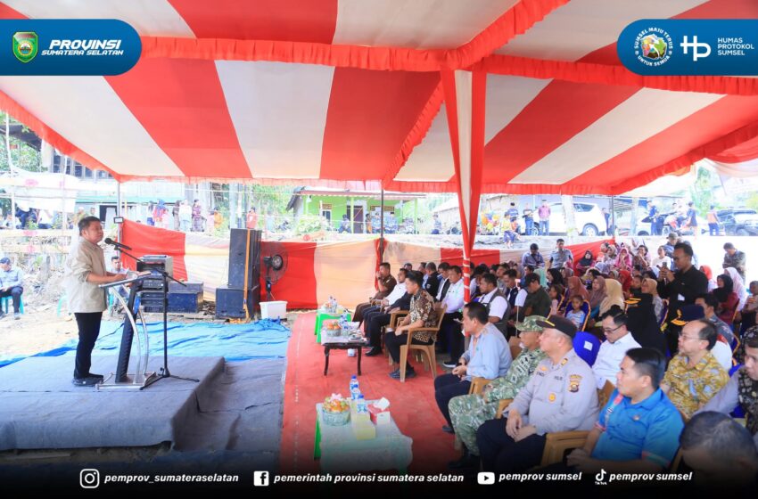  Groundbreaking Jembatan Air Arisan Mendang, Perkuat Konektivitas Ogan Ilir-Palembang