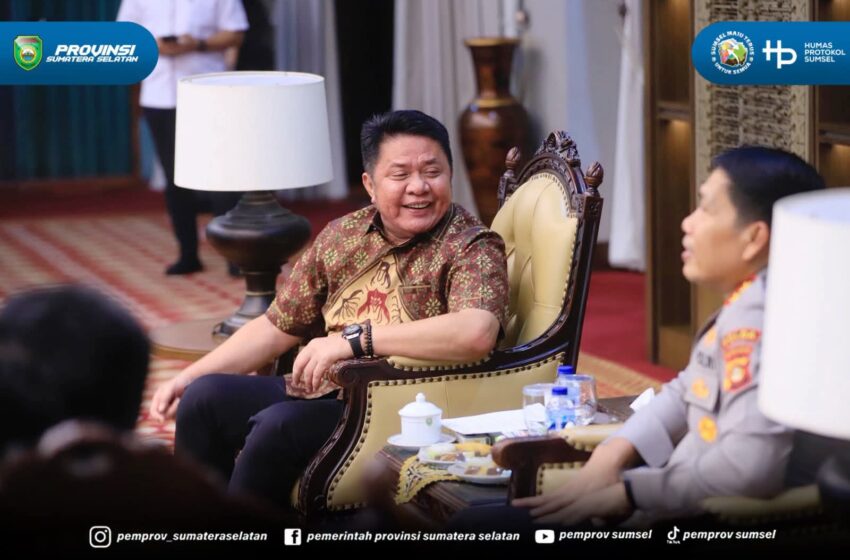  Kapolda Sumsel yang Baru Temui Herman Deru, Sinergi Keamanan Jadi Prioritas