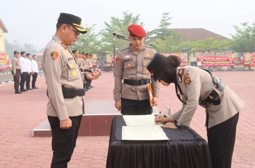  Penyegaran Organisasi Polres PALI, Kasat Lantas dan Kapolsek Penukal Utara Berganti AKP Marlina Emb