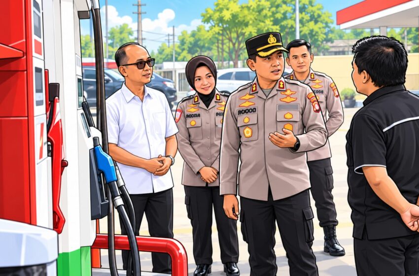  Solar Habis, Kapolres Prabumulih Pantau Stok dan Antrean BBM