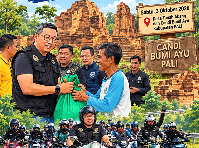  Touring ke Candi Bumi Ayu, Rutan Prabumulih Tebar Kepedulian kepada Warga