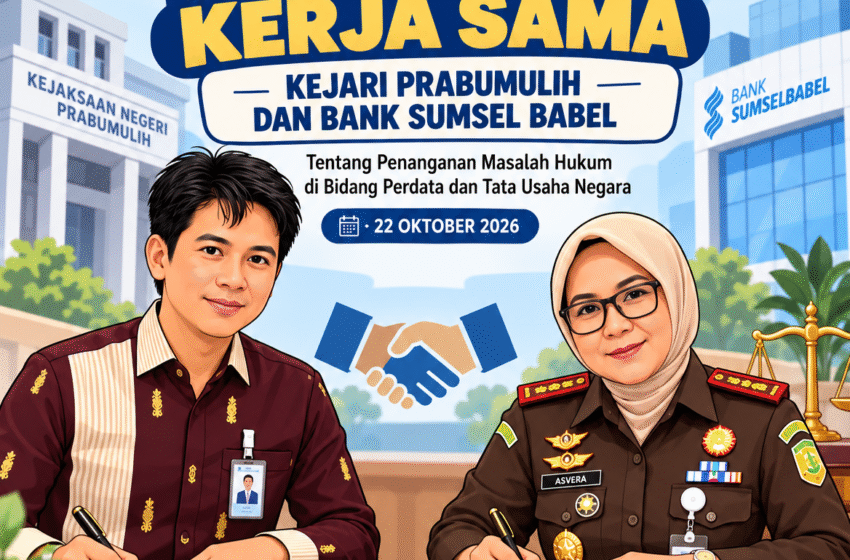  Kejari Prabumulih dan Bank Sumsel Babel Sepakat Perkuat Sinergi Hukum